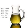 Venda por atacado com alça pote de vinho transparente com separador de licor de escala LOGO vinho de vidro transparente doméstico derramando pote de vinho
