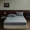 Lençol de Elástico Liso Cor Sólida Leite Fleece Outono Inverno Quente Lençol de Cama para Quarto Roupa de Cama para Dormitório Estudantil Cobertor de Cama Espessado 90*200
