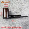 Pipa de Ébano Estilo Mixto Mango Curvo Recto Flauta de 9 mm Flauta de 3 mm Accesorios para Boquillas de Cigarrillo para Hombre