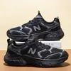 Zapatos deportivos para hombre, dad shoes negros con suelas suaves, zapatillas casuales unisex estilo N, zapatos para pareja, zapatos para estudiantes