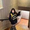 Deportiva Casual Manga Larga Mori Nicho Femenino Sudadera con Capucha Sudadera Simple Suéter con Capucha Femenino Estampado Fresco