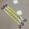 Cuerda antivuelco para mina 1,2 metros correa antivuelco de soporte único 1 tonelada doble gancho eslinga reflectante Cuerda antivuelco para mina