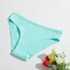 Nuevas Braguitas de Algodón Puro con Hilo para Mujer Color Sólido Cintura Baja Cómodas Transpirables Doble Capa Ropa Interior para Niñas Se Venden por Separado