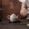Tetera de Cerámica Estilo Chino Zhini Lai Cai con Lavado de Tinta para Uso Doméstico, Tetera Individual Vintage del Juego de Té Kung Fu como Recuerdo