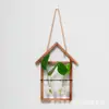Estante de flores de madera para almacenamiento de rábano verde hidropónico de montaje en pared Estante de madera para exhibición de plantas de pared Barra en forma de U Decoración estilo ins