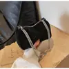 Bolso para Mujer 2024 Nuevo Estilo Tendencia Estilo Occidental Diamante Bolso de Axila Texturizado Todo-partido Brillo de Imitación Bolso de Hombro Bolso Cruzado Casual