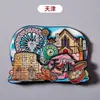 Imanes de Refrigerador de Madera de Monumentos Chinos, Ciudades Turísticas, Hong Kong, Macao, Qingdao, Xuzhou, Imanes de Refrigerador de Shanghái al por Mayor