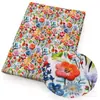 Bordado imitação flor abóbora série primavera lona de poliéster ou tecido de lona roupas artesanais acessórios DIY
