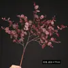 Hojas de Eucalipto de Color Otoño, Plantas Verdes Artificiales, Decoración del Hogar Rojo-Púrpura, Plantas Artificiales, Flores Artificiales, Hojas de Eucalipto Color Café, Flores Artificiales