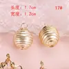 Colgante Pequeño con Anillo de Diamante, Gorro de Navidad, Abeja, Perla, Dijes Cuadrados y Redondos, Aretes DIY, Accesorios para Orejas, Accesorios para Collares