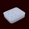 Crystal epoxy beads silicone mold with holes DIY handmade jewelry cube pendant ball Ice Cube model