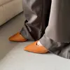 Zapatos de Mujer de Piel de Oveja con Boca Baja y Tacón Grueso, Novedades Primavera 2026, Piel Genuina por Dentro y por Fuera, Zapatos de Mujer de Tacón Medio Desgastados