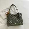 Popular Bolsa de Lunares de Gran Capacidad para Mujer 2026 Nueva Versátil para el Trabajo Bolso de Hombro Único Bolso Tote Casual de Mano