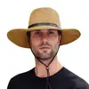 Venta caliente transfronteriza sombrero de sol plegable protección solar sombrero de verano para cabeza grande ala ancha sombrero de mezclilla sombrero de paja para exteriores hombres