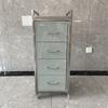 Gabinete de herramientas de acero inoxidable para peluquería, gabinete de almacenamiento para barbería, gabinete para cortar el cabello, carrito especial para peluquería, carrito para herramientas de teñido en caliente
