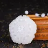 Jade Afgano Natural con la Palabra 'Fu' Grabada, Colgante Redondo de Jade Blanco Doble Dragón Cinco Bendiciones, Colgante de Jade, Joyería de Regalo