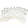 Set Mixto de 30 Colgantes Geométricos Huecos con Pegamento Ab para Pulseras DIY