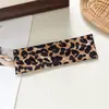 Faixa de Cabeça Elástica Larga com Estampa Animal e Bolinhas Estilo Retrô Americano Moda Europeia e Americana Tendência Cool Acessórios de Uso Pessoal