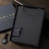 Suéter de cachemira liso de cuello redondo para hombre, cachemira de cabra, capa base de lana simple para otoño e invierno, jersey de punto holgado