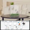 Acuario de Plástico para el Hogar, Tanque No Reflectante para Peces Dorados, Acuario Multifuncional, Mini Tanque para Guardar Peces Ornamentales Acrílicos