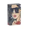 Estuche Metálico Portátil a Prueba de Humedad y Resistente a la Presión para Cigarrillos, Caja para Paquetes Suaves y Completos, 20 Paquetes para Cigarrillos Grandes, Estuche Metálico Flip-Top