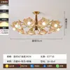 Lustre de sala de estar estilo francês 2026, luz principal floral criativa retrô pastoral americano vintage para quarto, sala de jantar e hall