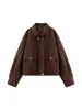 Comercio Exterior Venta al por mayor Transfronteriza Spot Otoño 2025 Nuevo Estilo Europeo y Americano Chaqueta Casual Holgada Retro para Mujer Chaqueta