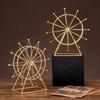 Ornamentos de Roda Gigante de Ferro para Parentes e Amigos Artesanato Mesa de Estudo Decorações Modernas Modelo Brinquedos