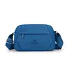 Bolsa transversal feminina multi-camadas, moderna e versátil, novo modelo da primavera 2026, bolsa de tecido de nylon simples e estilosa, bolsa de ombro casual