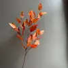 Hojas de Eucalipto Vintage para Decoración del Hogar, Exhibición Interior y Exterior en la Sala de Estar, Combinadas con Flores de Seda y Hojas Artificiales de Otoño