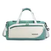 Bolsa Fitness Transfronteiriça Rpet Nylon Compartimento Independente para Sapatos Bolsa Fitness Yoga Bolsa para Passeio Viagem Fábrica de Personalização