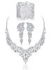 Collar de Cristal Estilo Chen Hao Transfronterizo para Mujer, Venta Directa del Fabricante, Estilo Indio Dubái para Novias