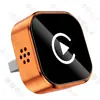 Caixa Conectada de Carro Laranja Personalizada 2 em 1 Módulo Inteligente CarPlay Android Auto Caixa CarPlay