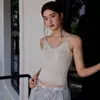 Camisola de renda estilo francês vintage com bojo, modeladora e elegante, para mulheres, acabamento requintado, luxo leve 3605