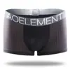 Roupa íntima fina para esportes de verão de seda gelada com malha respirável, cueca boxer masculina oca de secagem rápida, calças boxer para atacado