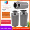 304 aço inoxidável 20 50 mícrons 316 filtro de malha sinterizada 8 polegadas rápido interface de cartão equipamento farmacêutico filtro de respirador