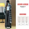 Calça de Maternidade Cinza Calça Social de Lã Outono e Inverno Forrada com Fleece 2026 Novo Estilo Emagrecedora Macia Fluida Calça de Pernas Largas
