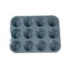 12 Consecutivos 24 Consecutivos Cuadrado Silicona Bocadillos Esponjosos Molde para Muffins Pudín Tazas para Pasteles Bandeja para Hornear Molde de Silicona para Velas