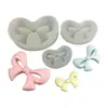 Molde de Silicone para Chocolate com Laço Molde de Silicone para Assar Bolo Fondant Decoração de Bolo de Resina