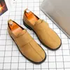 Zapatos de Hombre Transfronterizos Talla Grande Nuevos Casuales de Cuero Moda para Hombre Comercio Exterior Modernos Suela Gruesa Estilo Británico Zapatos Derby Venta al por Mayor