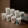 Nueva taza de té de cerámica celadón estilo chino, taza de té antiquemaduras para té kung fu, adecuada para agasajar invitados y ceremonias de té de oficina
