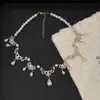 Collar de Perlas Retro Barroco para Mujer Lolita Elegante Cadena para Clavícula de Boda Estilo Palacio de Lujo Ligero Venta al por Mayor