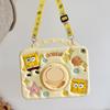 Suporte giratório 360 com slot para caneta Bob Esponja para Apple iPad Pro 11 silicone novo 2024 pro desenho animado