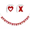 Decoração de Casamento Proposta Dia dos Namorados 2025 Bandeira Amor Xo Flor Espiral Amor Pingente Conjunto Atacado Personalização