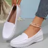 Nuevos Mocasines de Suela Gruesa para Mujer 2025, Zapatos de Mujer Slip-On para Primavera y Otoño, Zapatos de Vestir Británicos que Aumentan la Altura, Zapatos Pequeños de Cuero para Mujer al Por Mayor