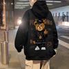Suéter con capucha de comercio exterior para hombre, otoño e invierno, estilo americano, tendencia de calle, marca Tide, abrigo deportivo holgado de talla grande con forro polar