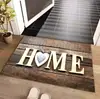 Tapetes de Piso Temu Transfronterizos Estilo Americano con Textura de Madera Moderna para Uso Doméstico, Tapetes Resistentes al Desgaste y a la Suciedad, Tapetes Decorativos para Exteriores para Entradas