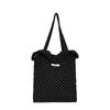 Moda Coreana Verano Nuevo Bolso de Lunares Bolso de Hombro para el Trabajo Bolso Tote de Mano para Compras Bolso de Moda con Temperamento para Mujeres