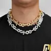 Cadena Cubana de Cruz de Espinas en Forma de 8 Transfronteriza Europea y Americana Joyería Hip-Hop Collar de Circonita Joyería de Alta Gama para Hombre Personalización