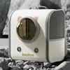 Mochila transportadora para gato de estimação, dobrável, de grande capacidade, respirável e portátil, adequada para uso ao ar livre, também conveniente para cães